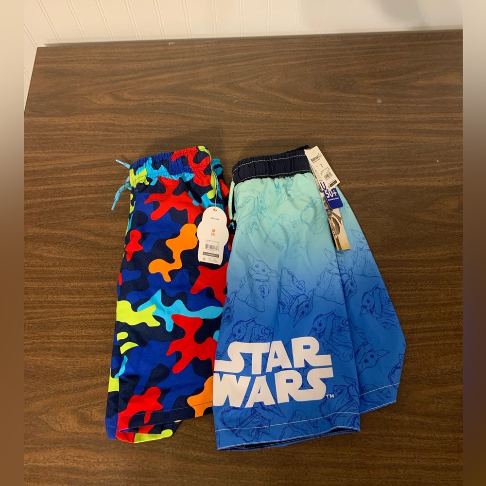 Boys Swim Trunks **Two Pairs**